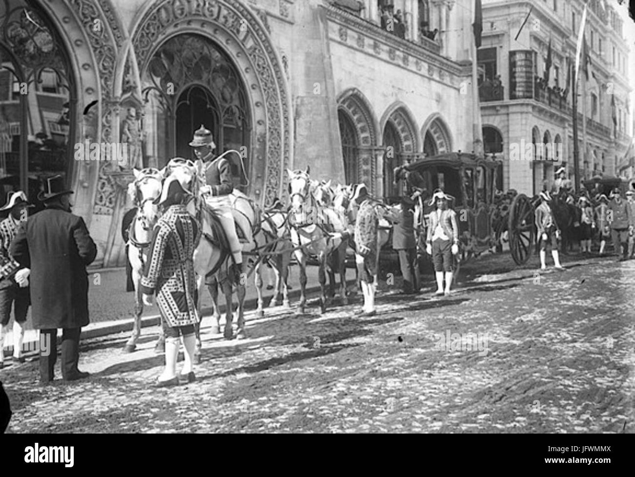 Carrosses royaux de Portugal et patrono 28Rocio29 Foto Stock