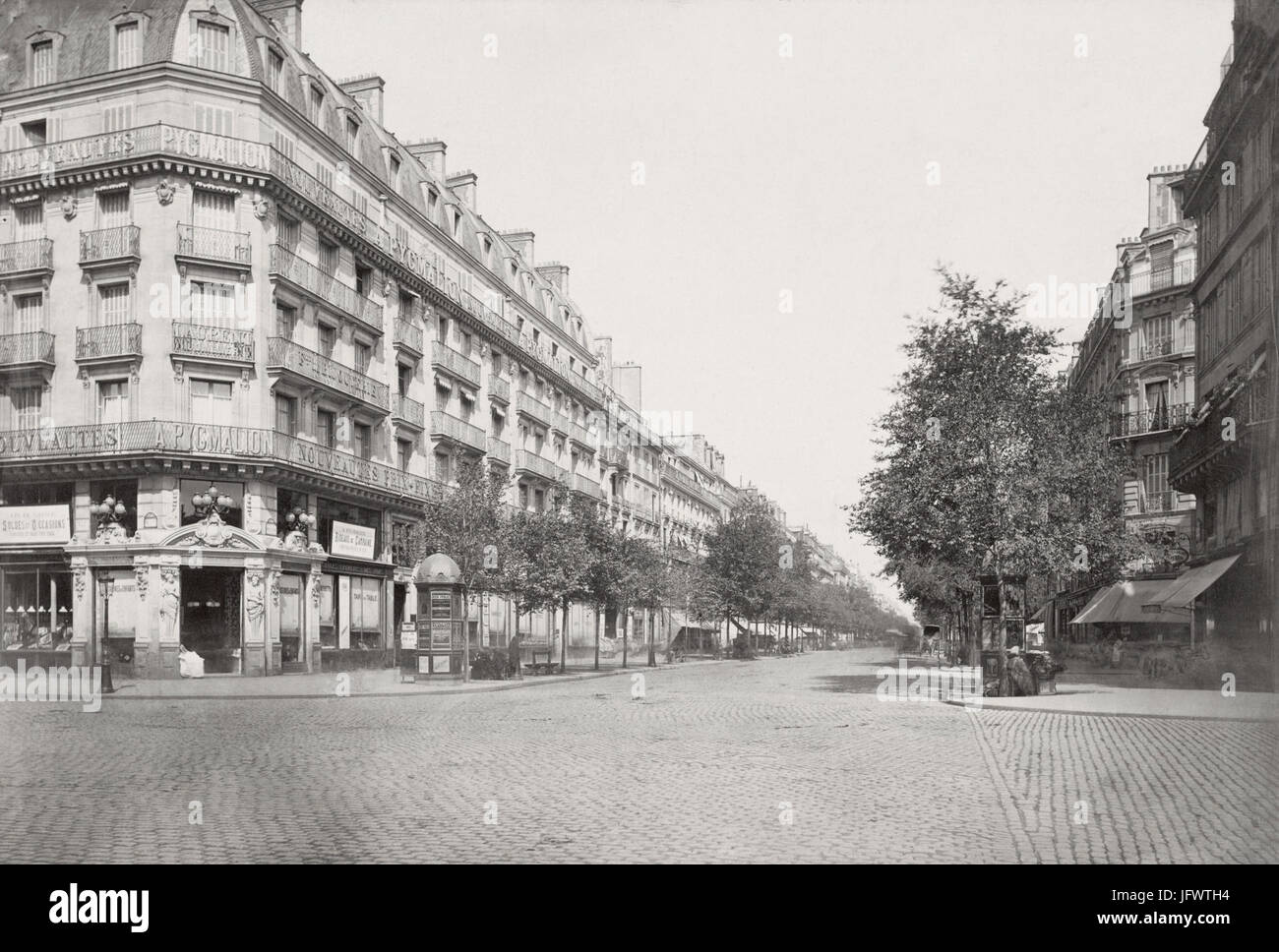 Charles Marville, Boulevard Sébastopol, ca. 1853-70 Foto Stock