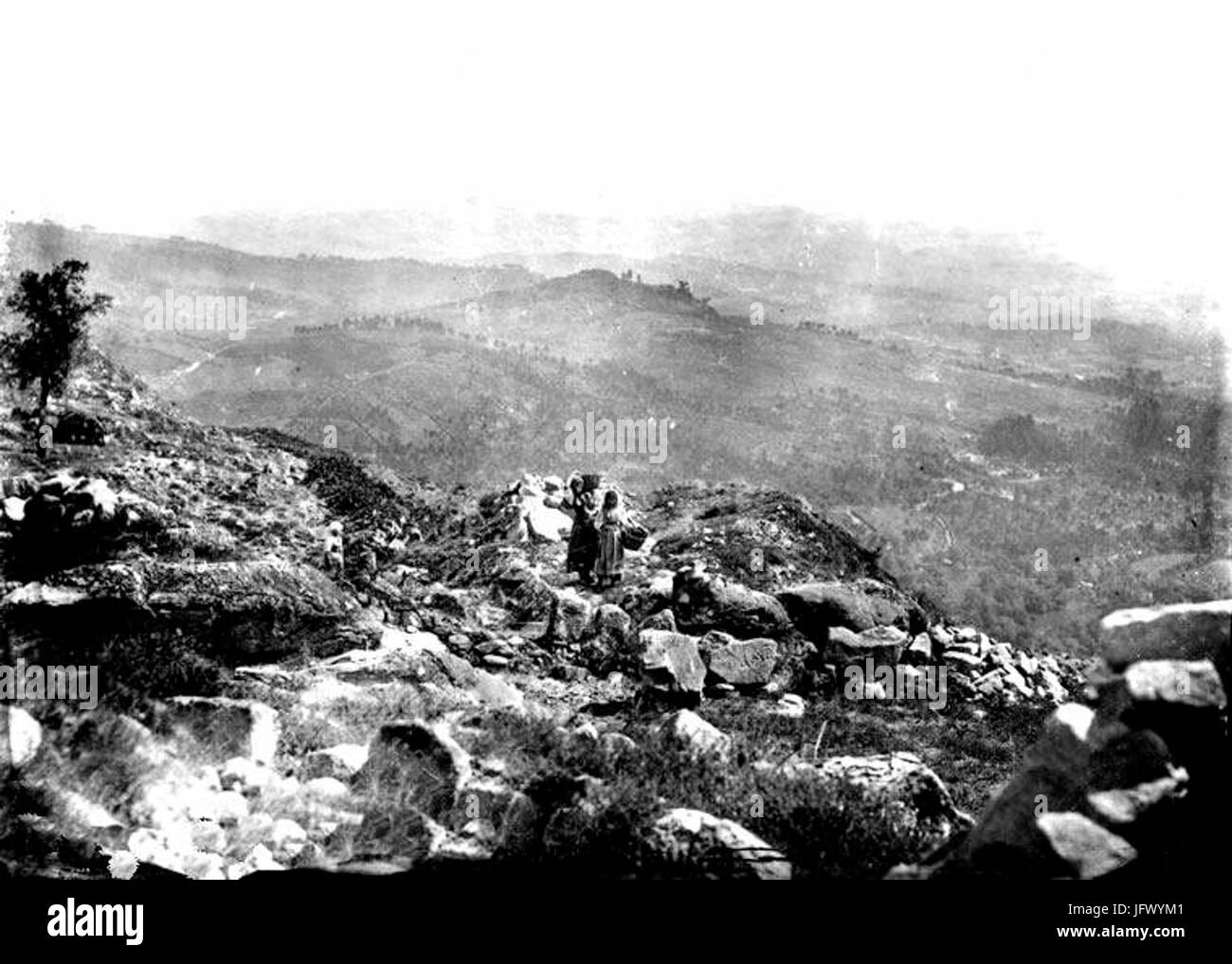 Citânia de Briteiros em 1877 Foto Stock