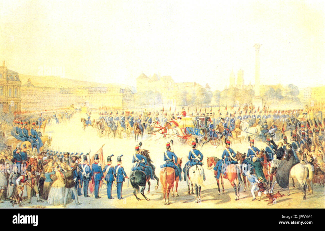 Auffahrt Kaiser und Könige 25.Settembre 1857 Foto Stock