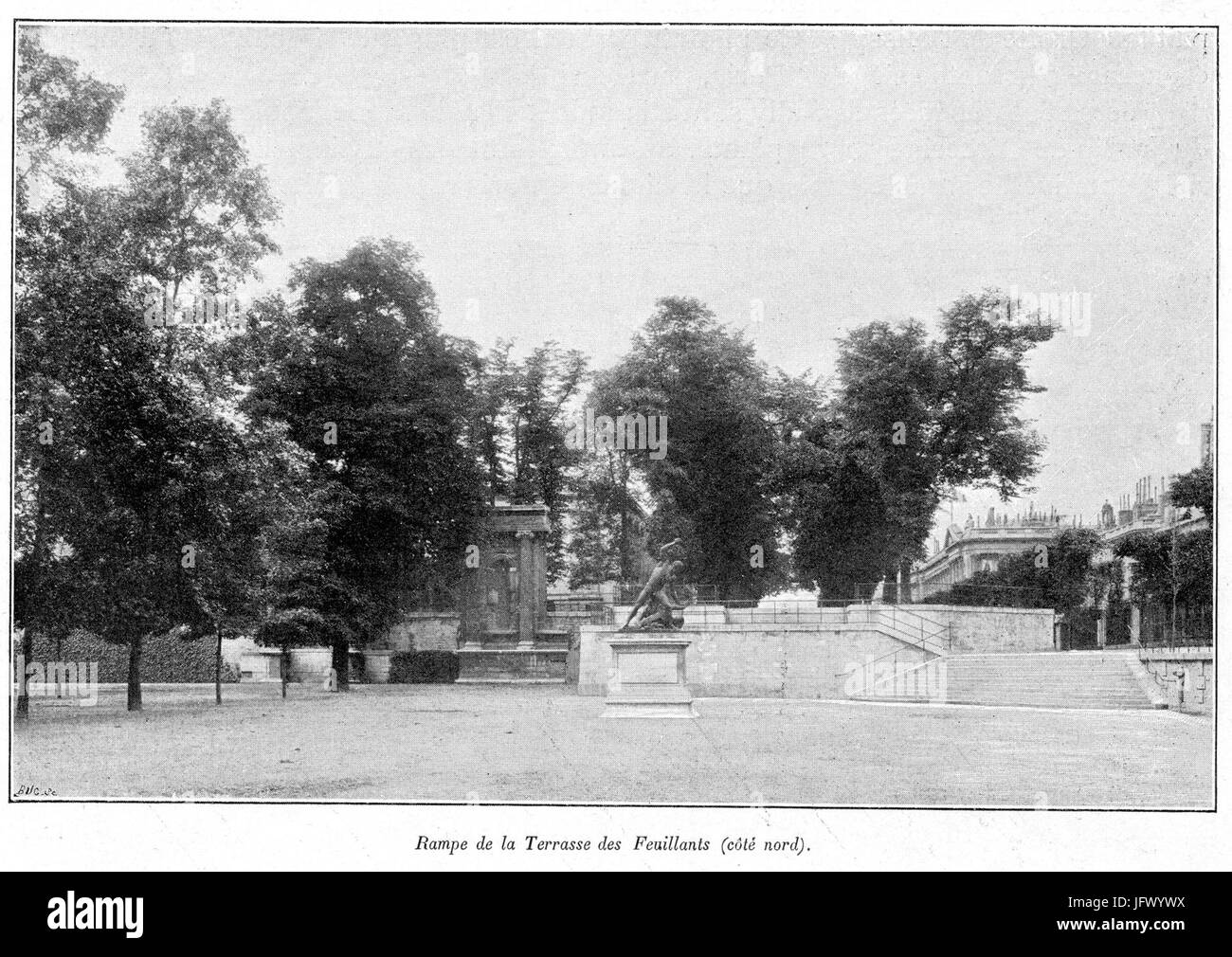 Clément Maurice Paris en plein air, BUC, 1897,056 Rampe de la Terrasse des Feuillants (coté nord) Foto Stock