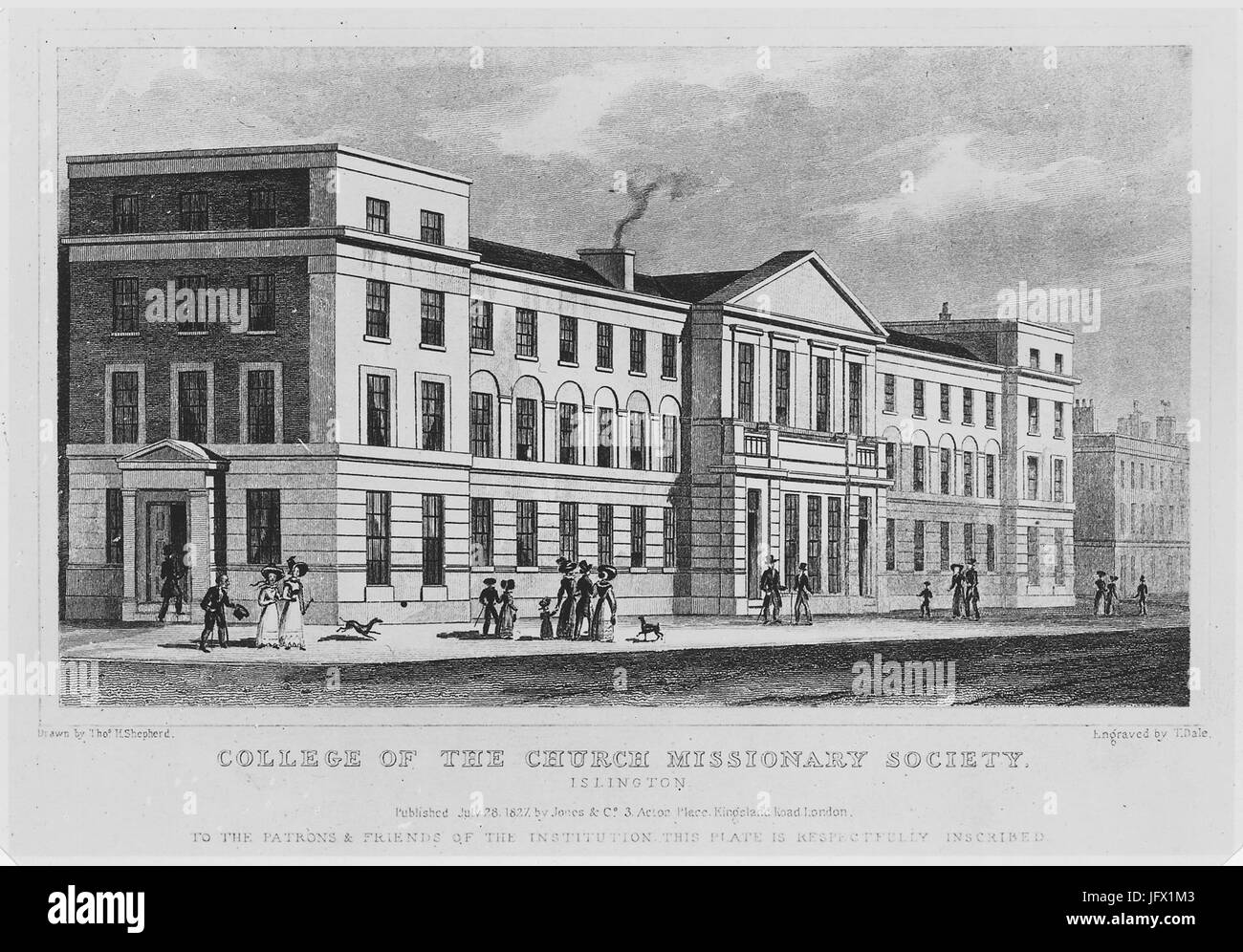 College della Chiesa Società missionaria, Islington. Il nome originale del missionario di Highbury College, foto 5E129. - NARA - 298096 Foto Stock