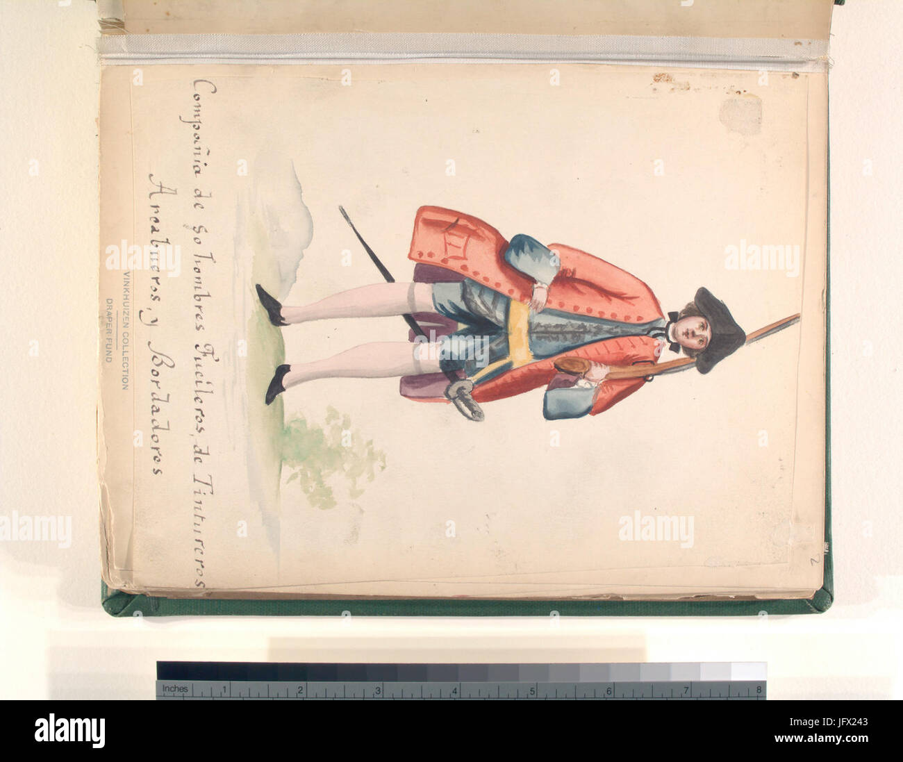 CompaơB1ia de 50 fucileros hombres de tintureros areabueros y bordadores (NYPL b14896507-76673) Foto Stock