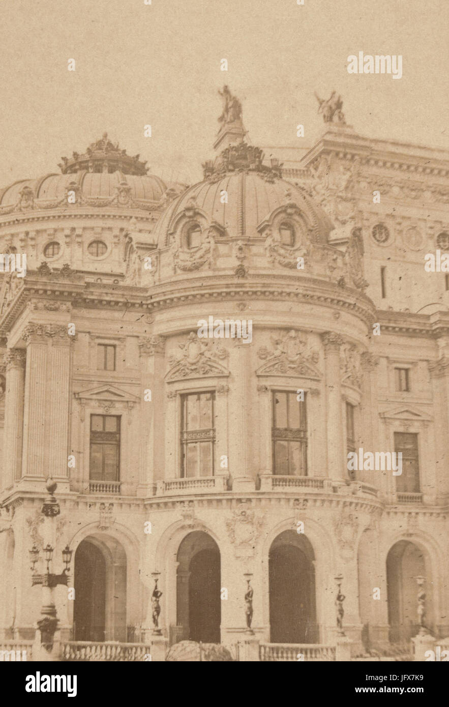 Baptiste Guerard, vedute di Parigi e Venezia - Opéra Garnier, ca. 1860-69 Foto Stock