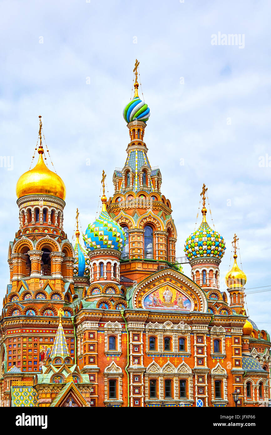 Saint Petersburg, Russia - 24 giugno 2017: la chiesa del Salvatore sul Sangue versato Foto Stock