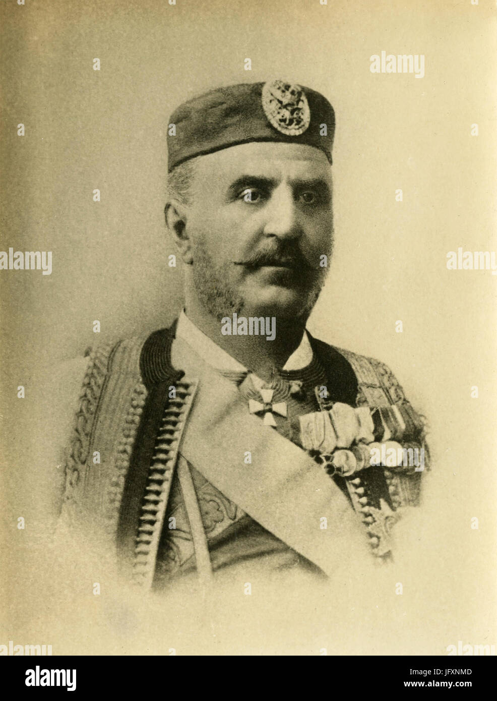 Il Principe Nicola I del Montenegro Foto Stock