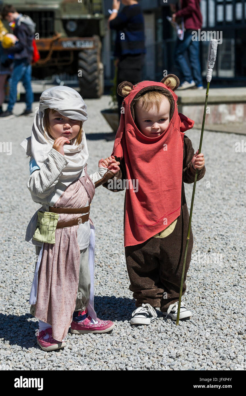 Cosplay. I fan dei fumetti, gli appassionati di cinema e cosplay fan di tutte le età si riuniranno presso il heartlands in Cornovaglia per geekfest 3.0. Foto Stock