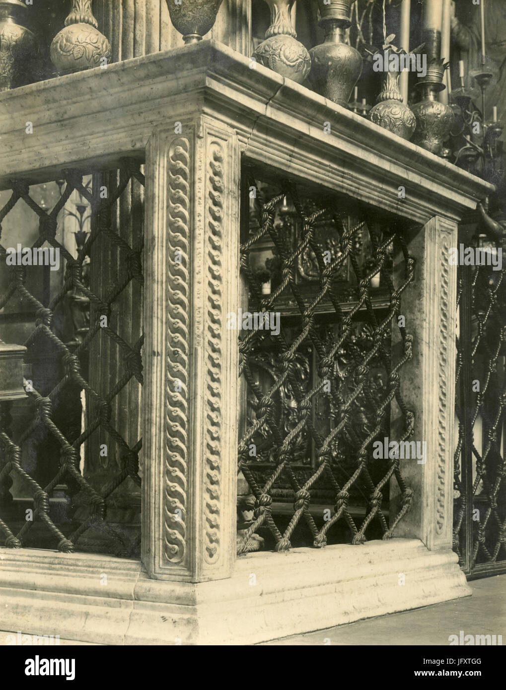 Un pilastro del tabernacolo della chiesa di Impruneta, da Michelangelo, Firenze, Italia Foto Stock