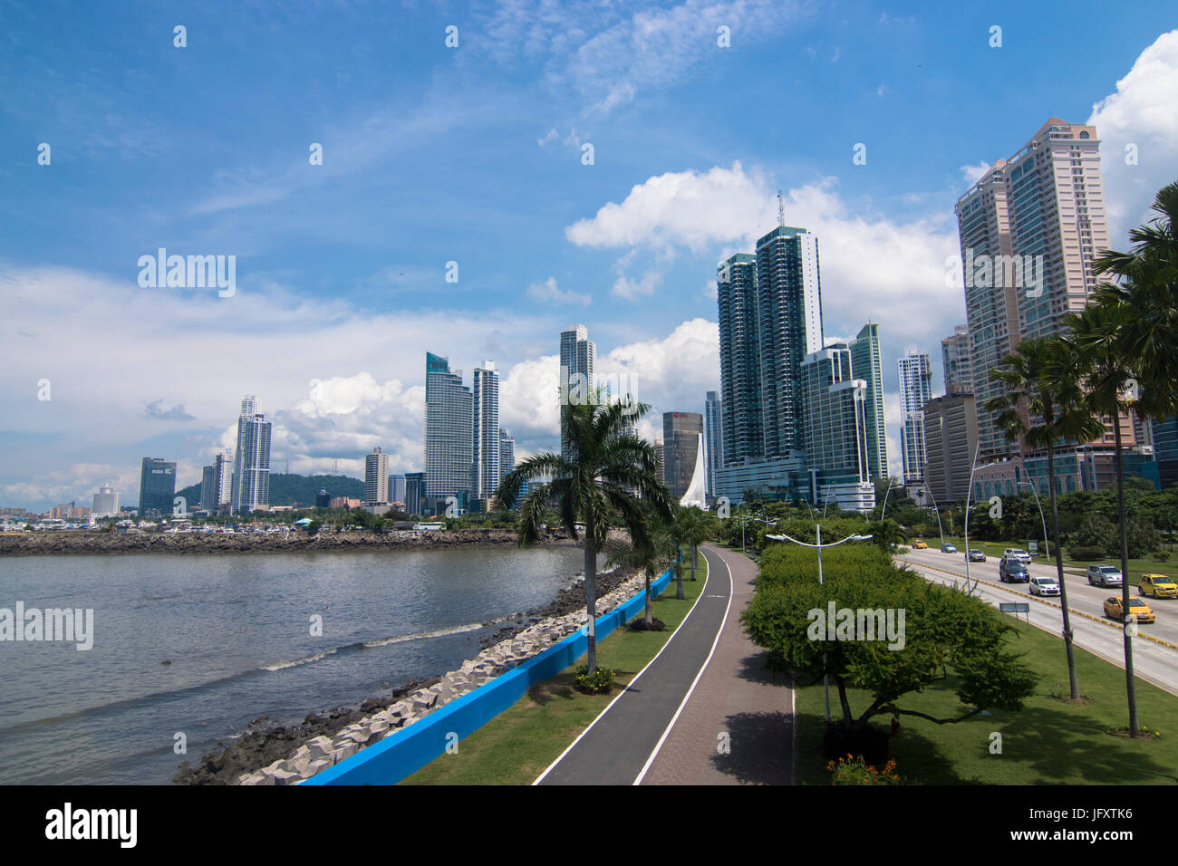 La costa della città di Panama Panama Foto Stock