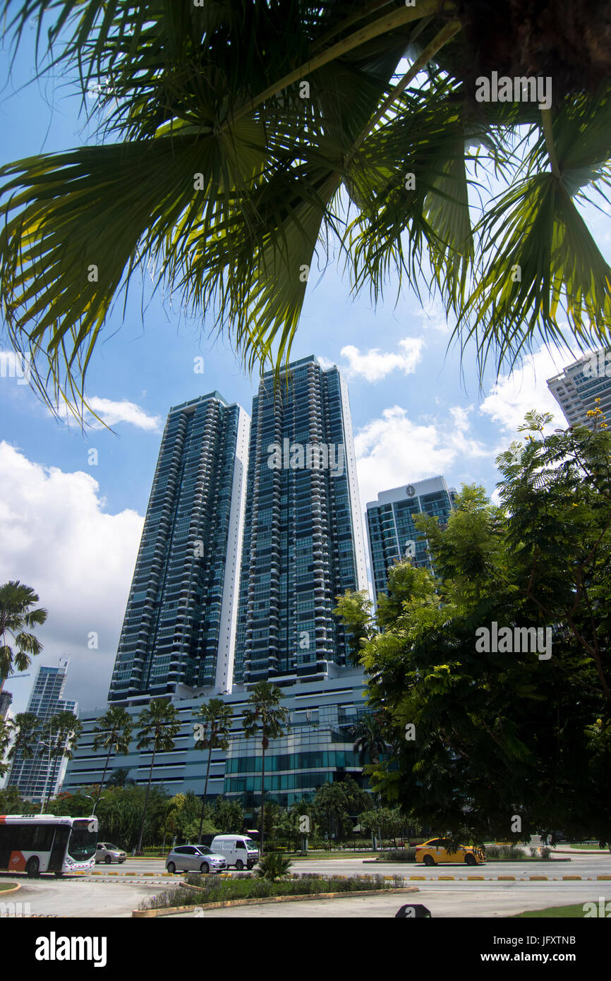 Edifici alti in Panama City, Panama Foto Stock