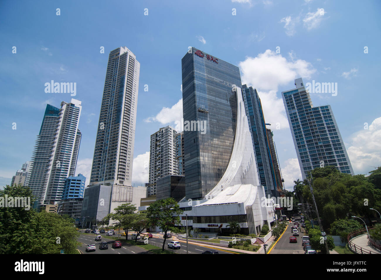 Edifici moderni a Città di Panama Panama Foto Stock