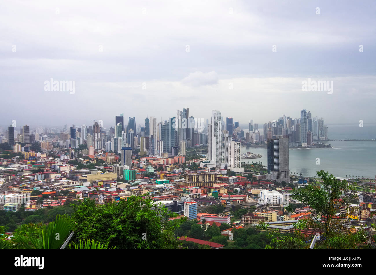 Panama city panorama Foto Stock