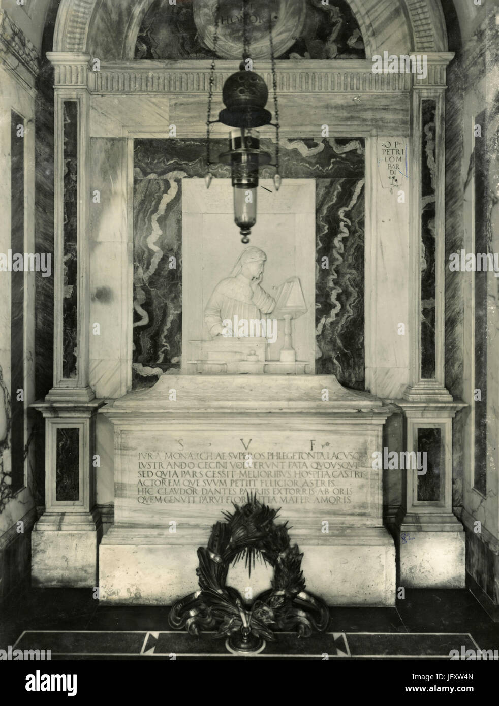 Memoriale di Dante Alighieri, da Pietro Lombardo, Ravenna, Italia Foto Stock
