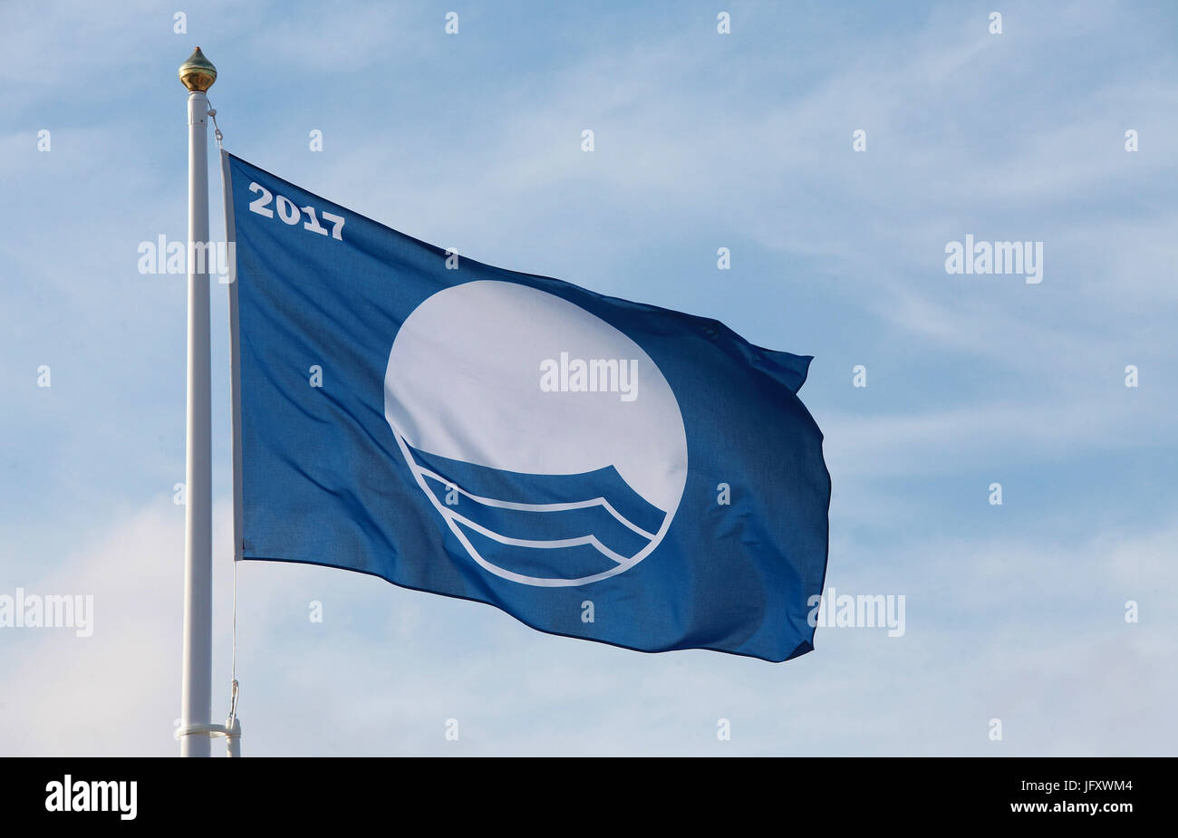 Bandiera blu 2017 Foto Stock