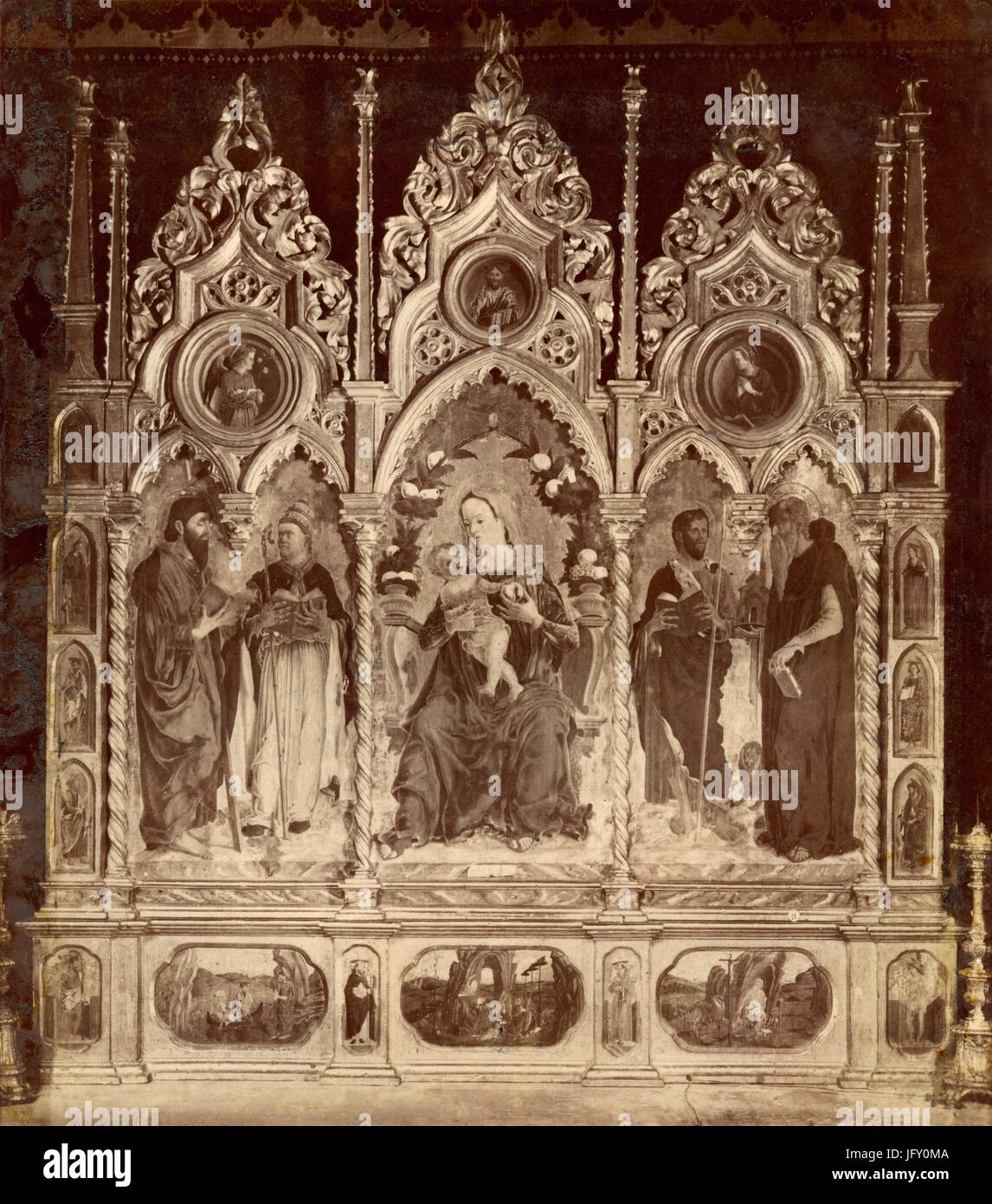 Pala di Marco dello Zoppo, Bologna, Italia Foto Stock