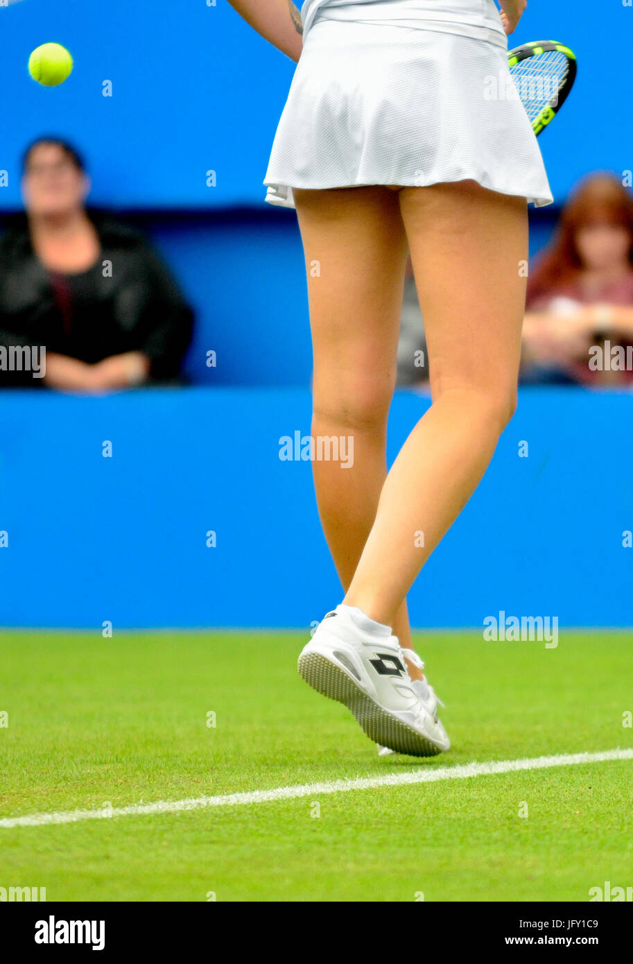 Onorevoli erba court tennis - Kristyna Pliskova (Ceco) giocando a Aegon International 2017, Eastbourne Foto Stock