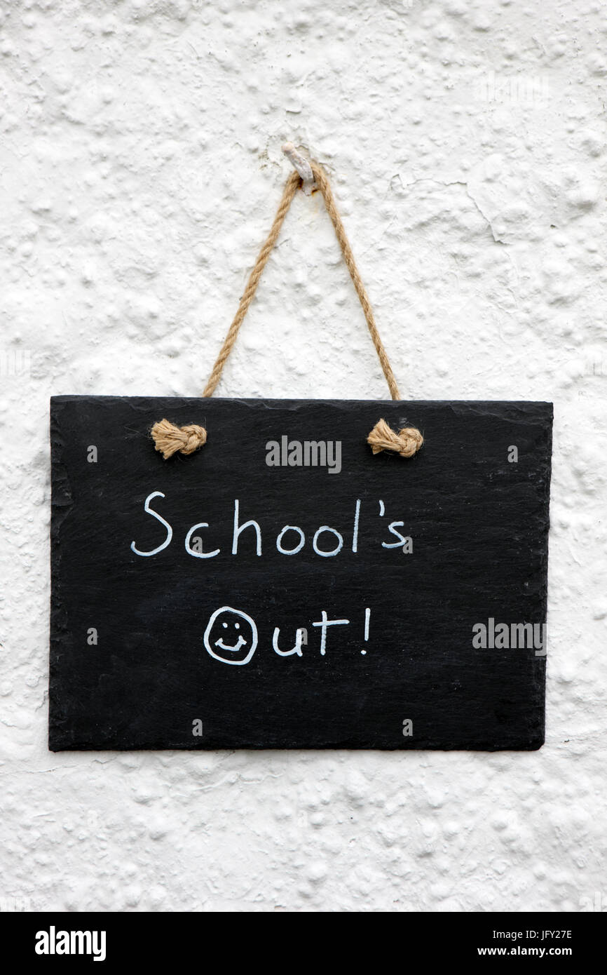 La scuola è scritto su una lavagna Foto Stock