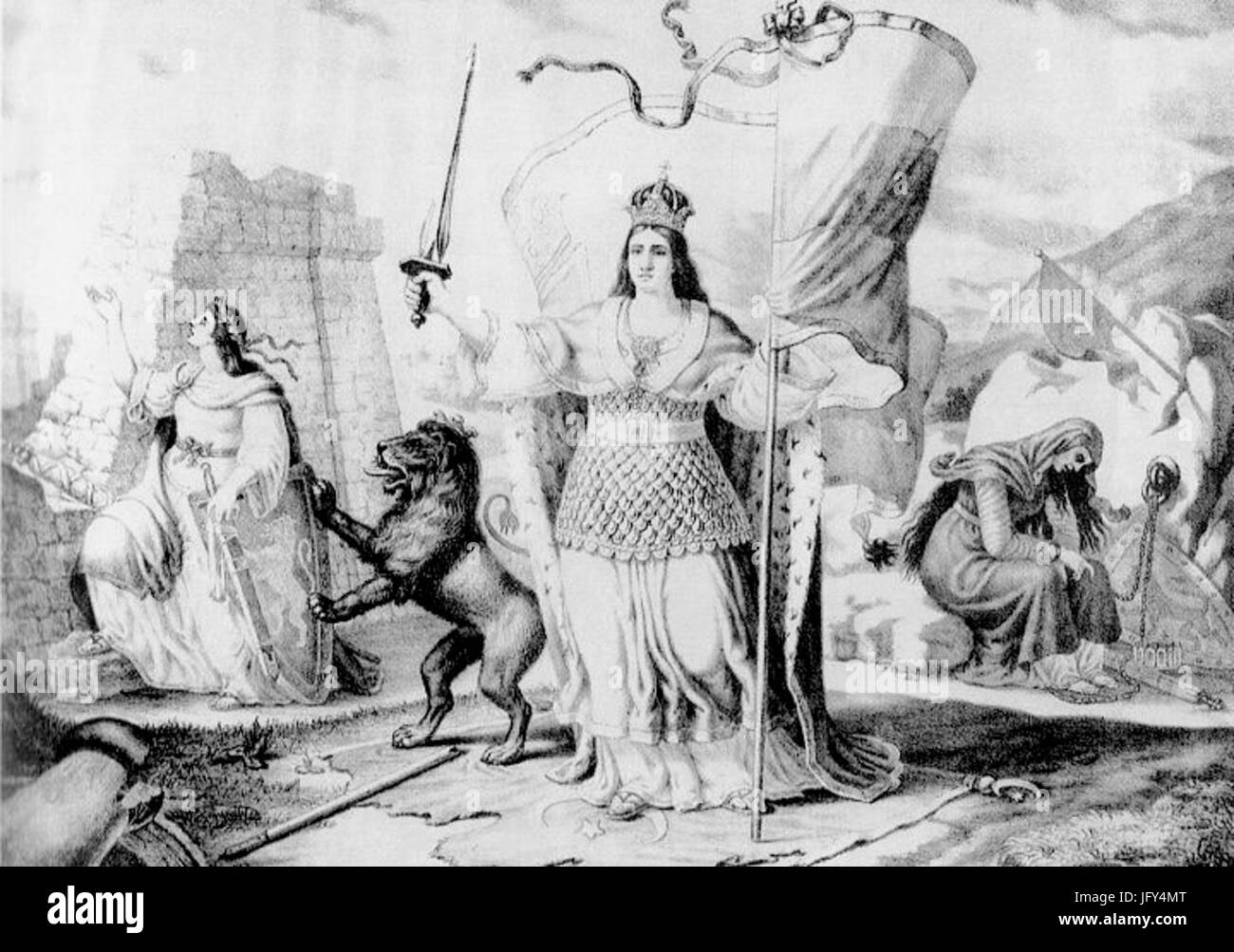 Divisa in Bulgaria dopo la Conress di Berlino Foto Stock