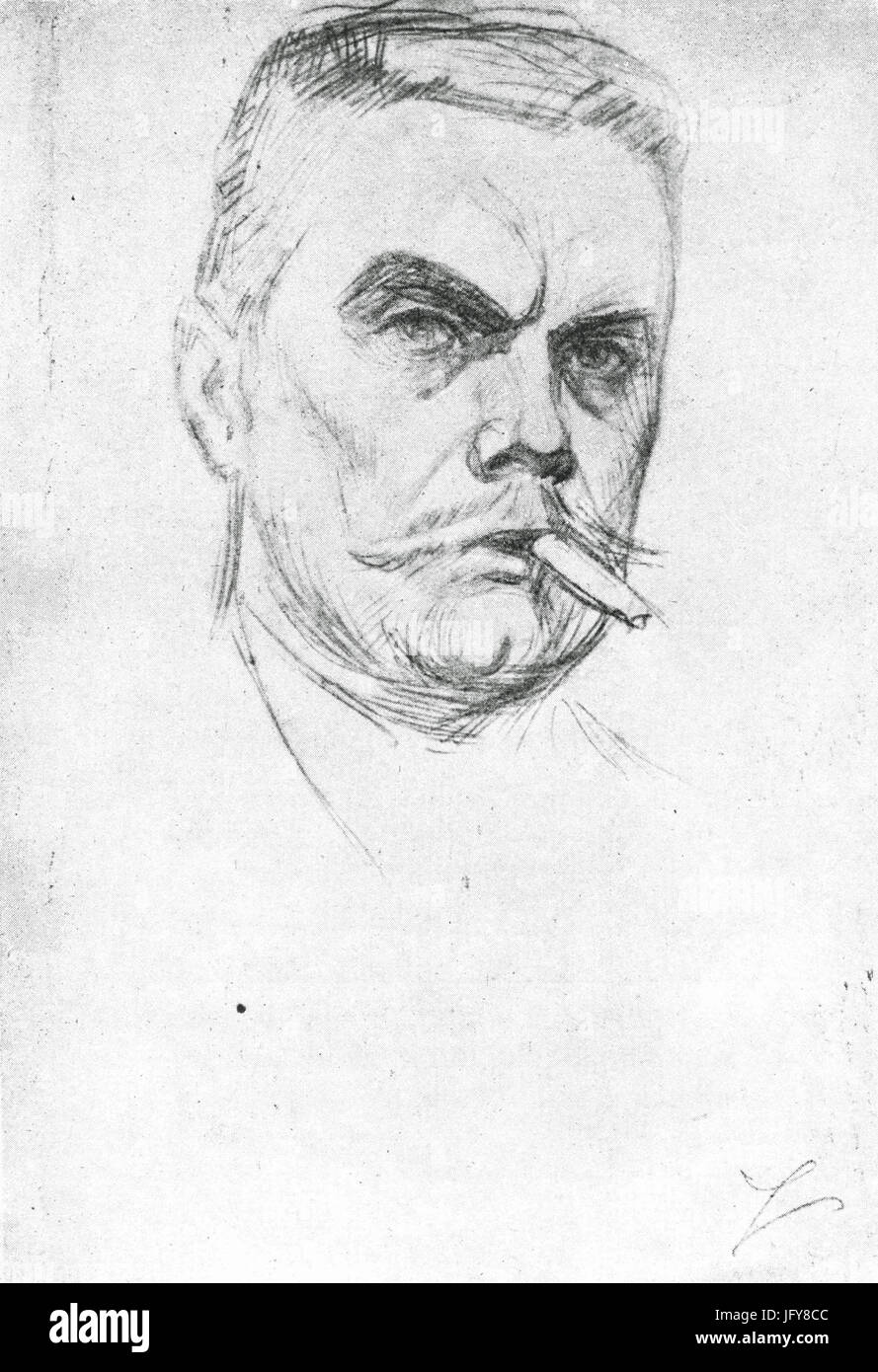 Edelfelt självporträtt 1904 Foto Stock