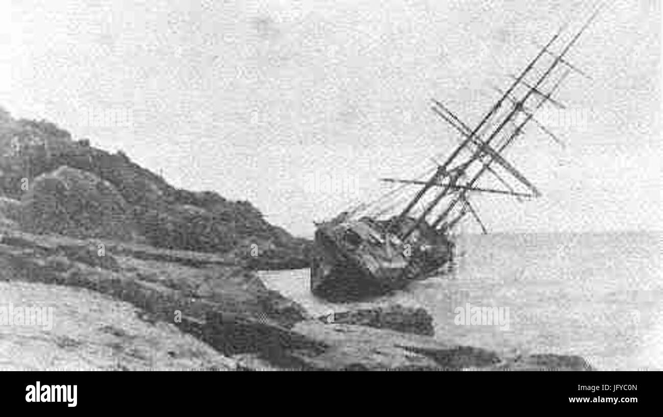 Inghilterra s gloria 28nave 186929 totalmente distrutto Foto Stock