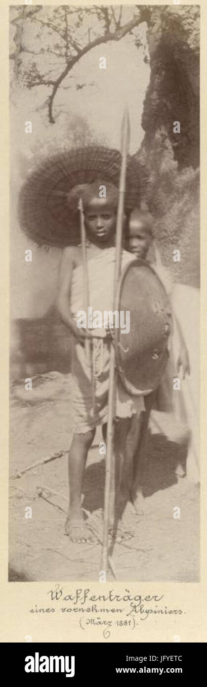 Esterházy-Galántha - Kinder mit Waffen in Sudan Foto Stock