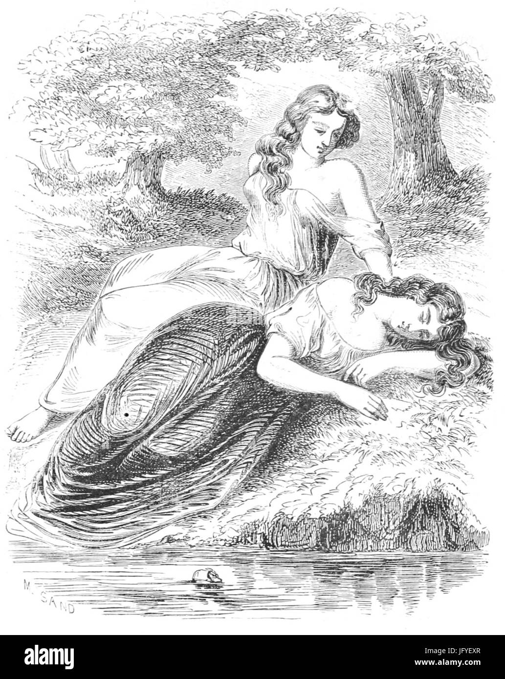 Et je vous contemplai avec une singulière curiosité, par Maurice sabbia Foto Stock