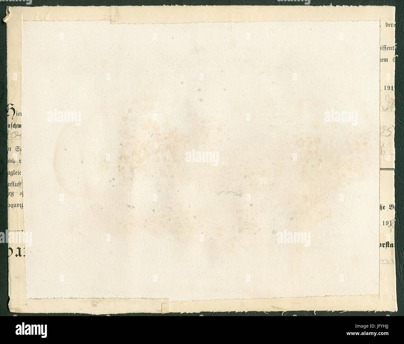 F. Foltz nach R. Höfle - Der Feldsee auf dem Feldberg, Stahlstich um 1850. Rückseite Foto Stock