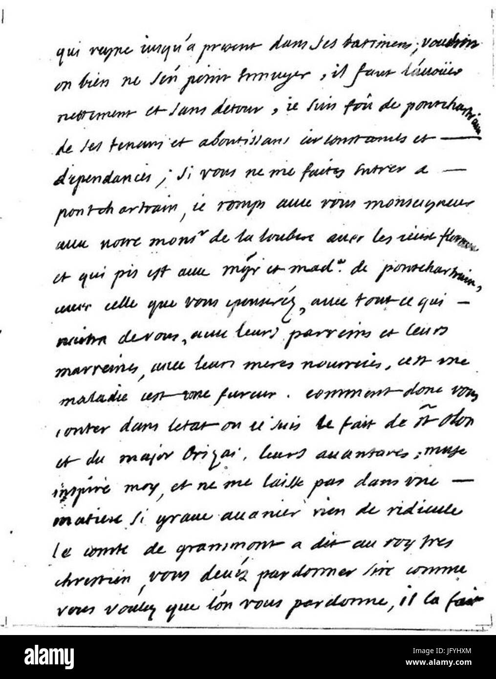 Fac Similé Jean de La Bruyère7 Foto Stock