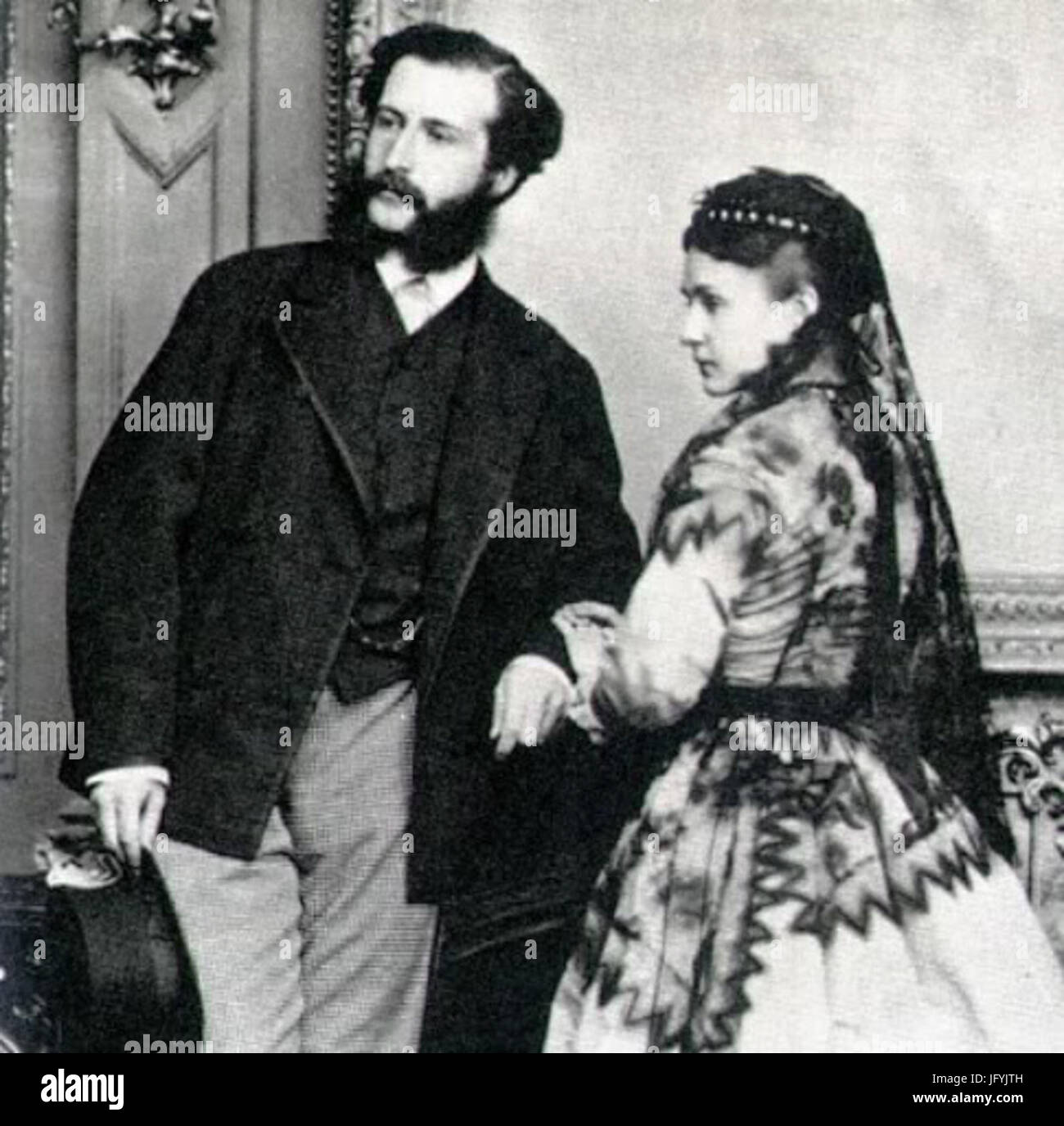 Felipe de Württemberg e Maria Teresa de Áustria-Teschen.1 Foto Stock