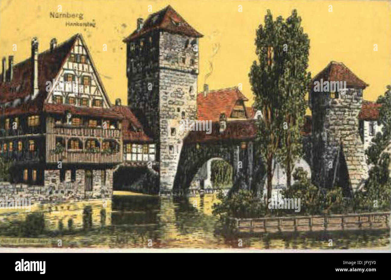 Felle Nürnberg Henkersteg Foto Stock