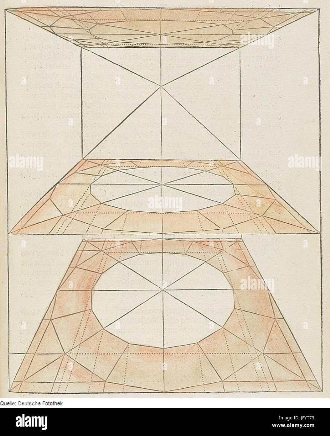 Fotothek df tg 0000076 Architektur 5E geometria 5E Perspektive 5E Kreis 5E Poligono Foto Stock