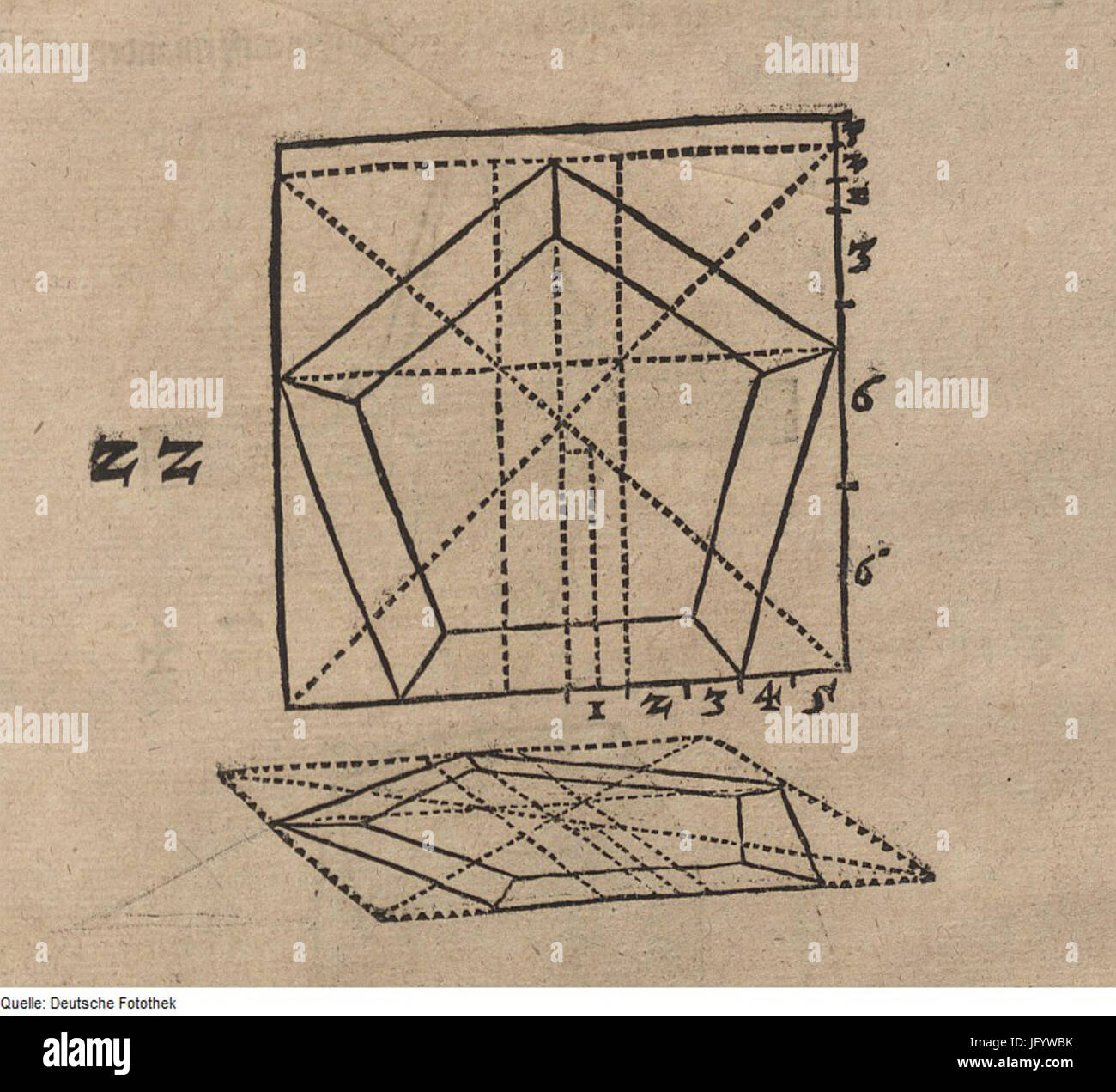 Fotothek df tg 0000853 geometria 5E Perspektive 5E Vieleck Foto Stock