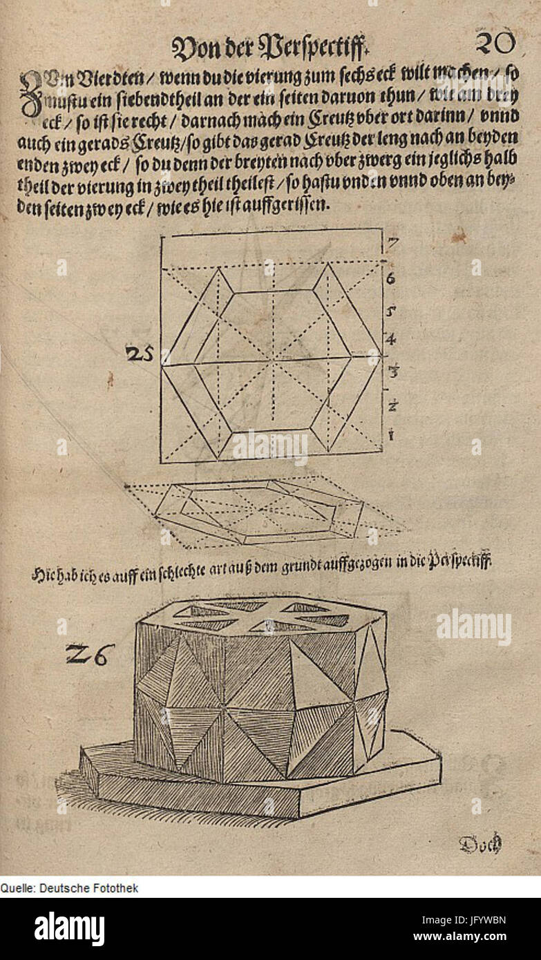 Fotothek df tg 0000855 geometria 5E Perspektive 5E Vieleck Foto Stock