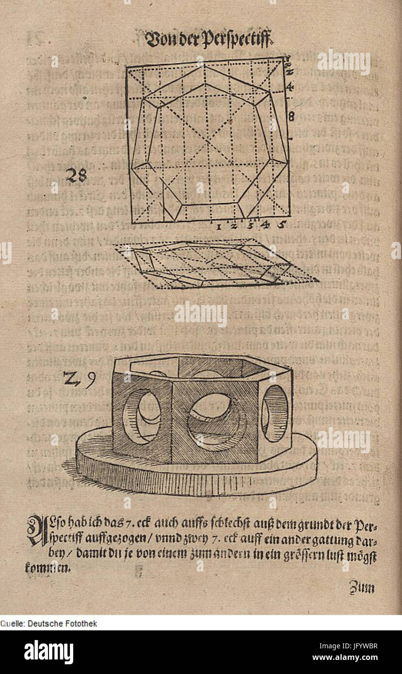Fotothek df tg 0000857 geometria 5E Perspektive 5E Vieleck Foto Stock
