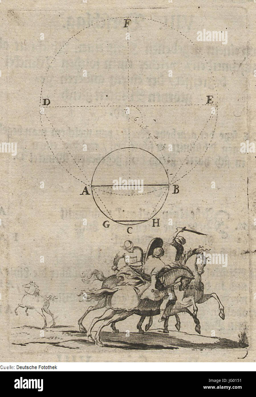 Fotothek df tg 0003397 geometria 5E Konstruktion 5E Kreis 5E Vieleck Foto Stock