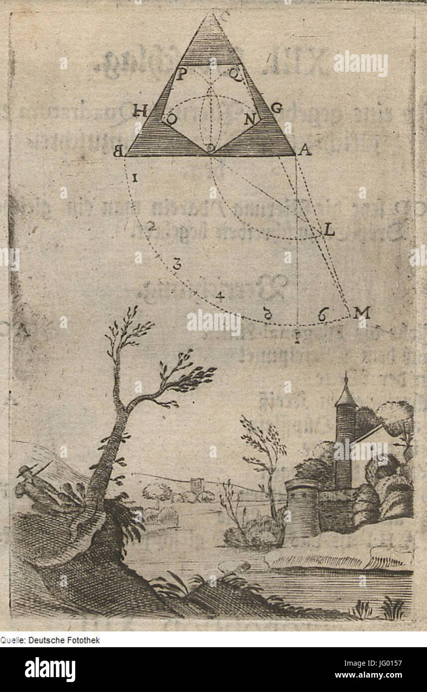 Fotothek df tg 0003402 geometria 5E Konstruktion 5E Dreieck 5E Vieleck Foto Stock