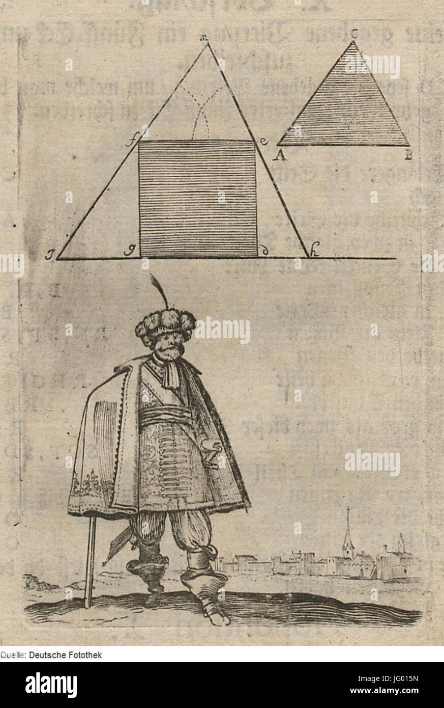 Fotothek df tg 0003414 geometria 5E Konstruktion 5E Dreieck 5E Viereck Foto Stock