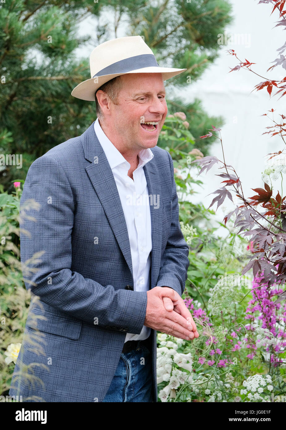 Hampton Court, Inghilterra, Regno Unito. 3 Luglio, 2017. Joe Swift della RHS Hampton Court Palace Flower Show. Credito: P Tomlins/Alamy Live News Foto Stock