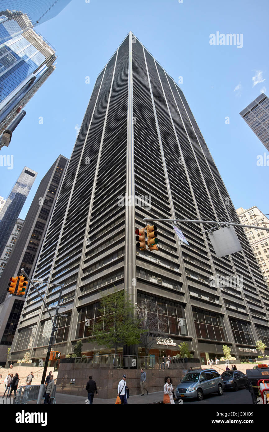 Una liberty plaza office Building di New York City STATI UNITI D'AMERICA Foto Stock