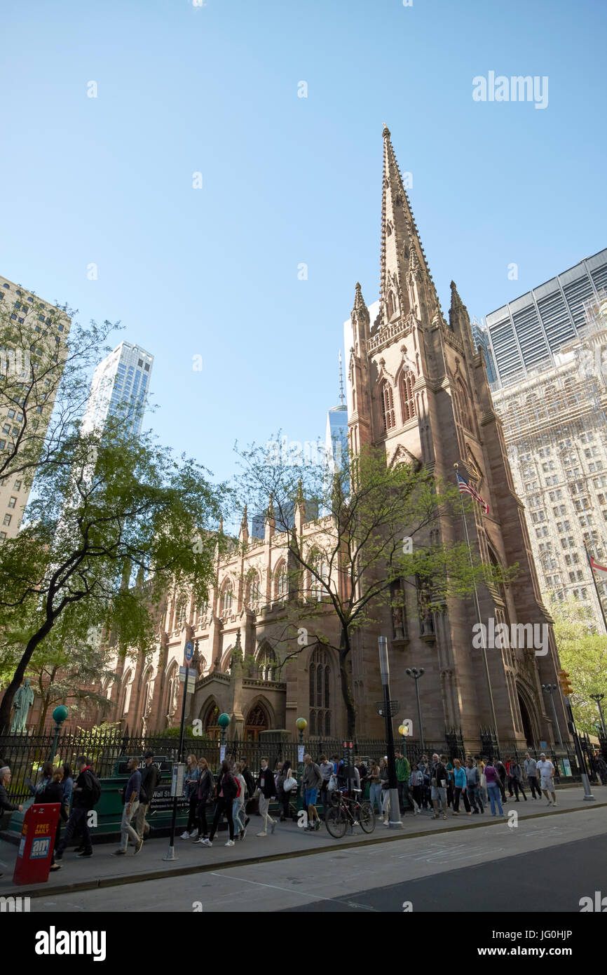 Chiesa della Trinità Broadway New York City USA Foto Stock