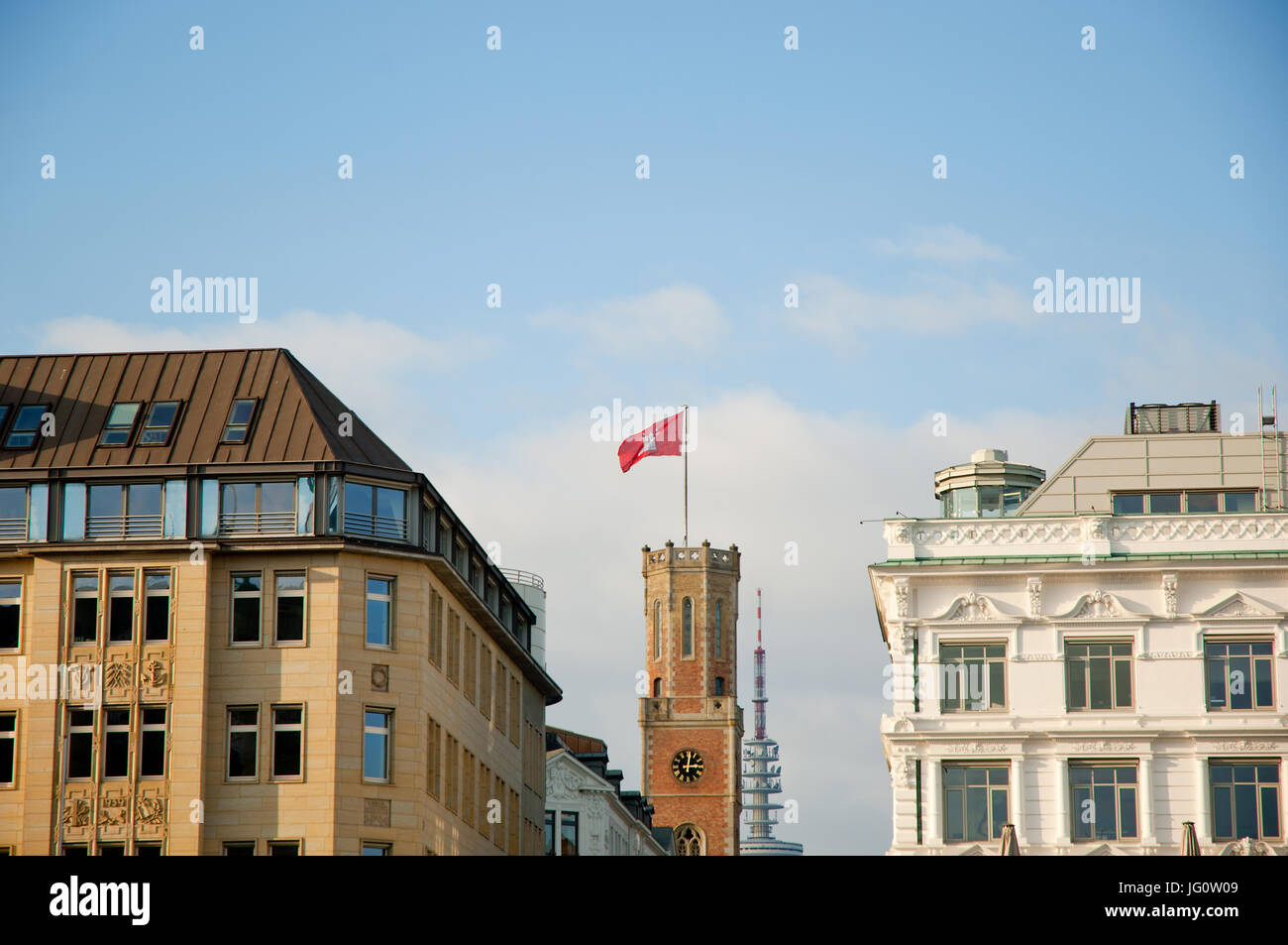 Alte Post Hamburg Foto Stock