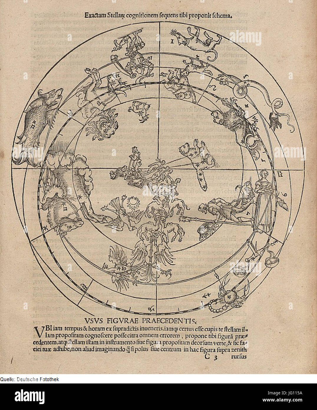 Fotothek df tg 0005052 Astronomie 5E Karte 5E Gestirn 5E Sternbild Foto Stock