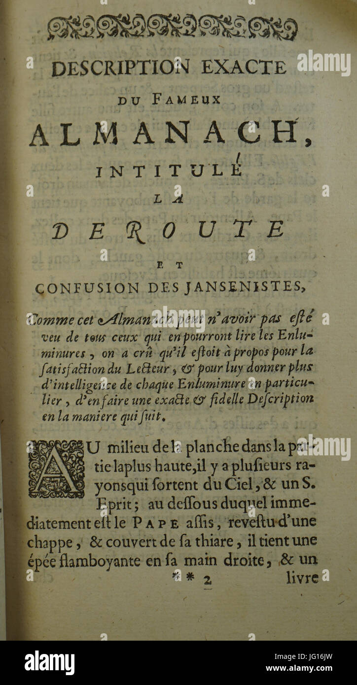 Déroute janséniste 09437 Foto Stock