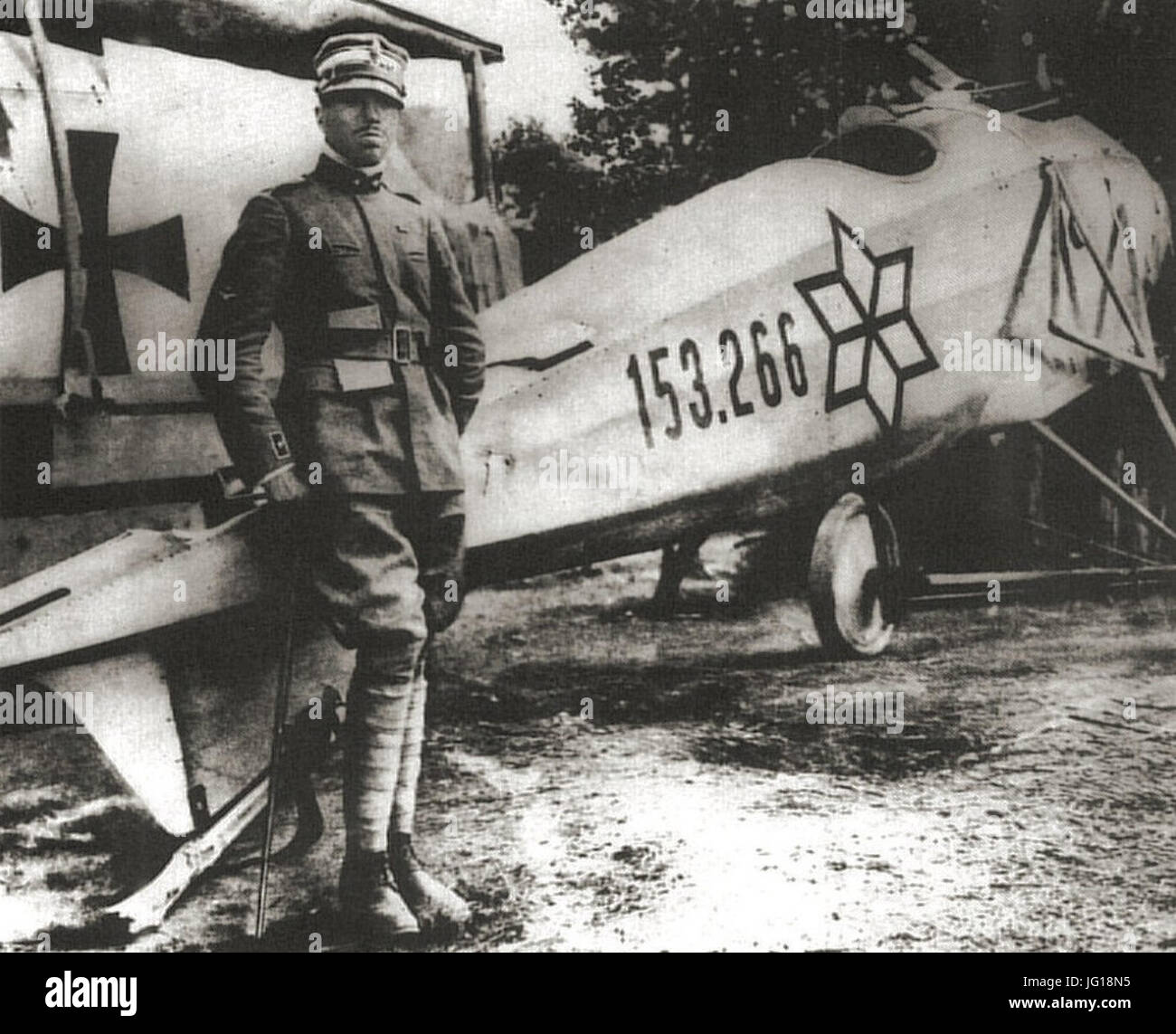 Francesco Baracca 34. légigyőzelme Foto Stock