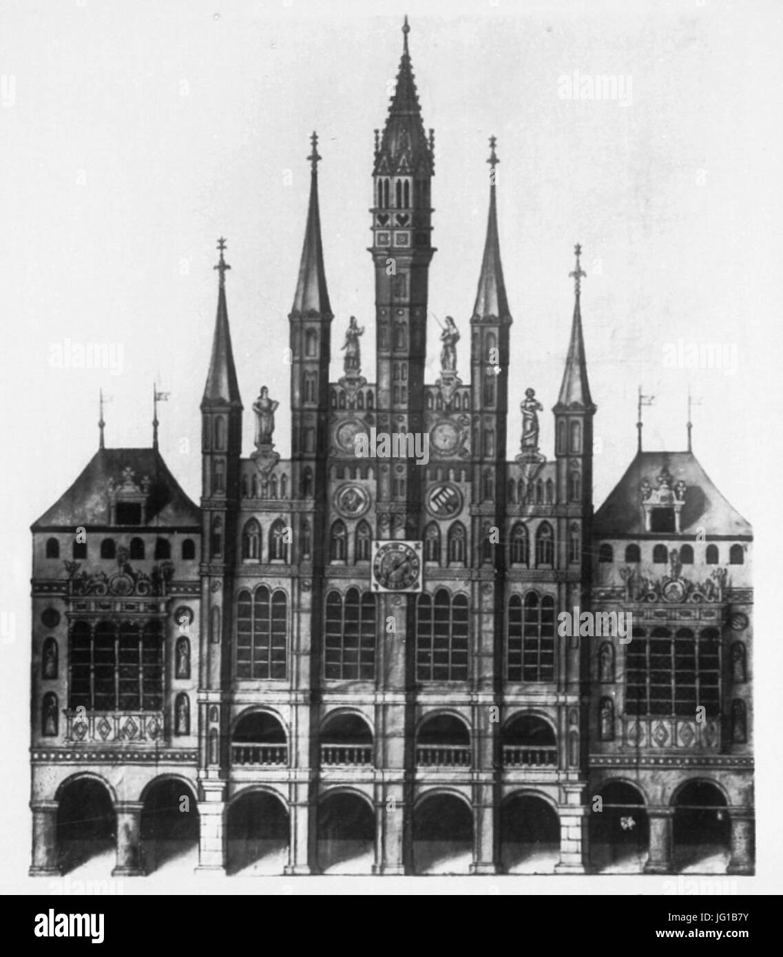 Frese Rathaus Lüneburg Foto Stock