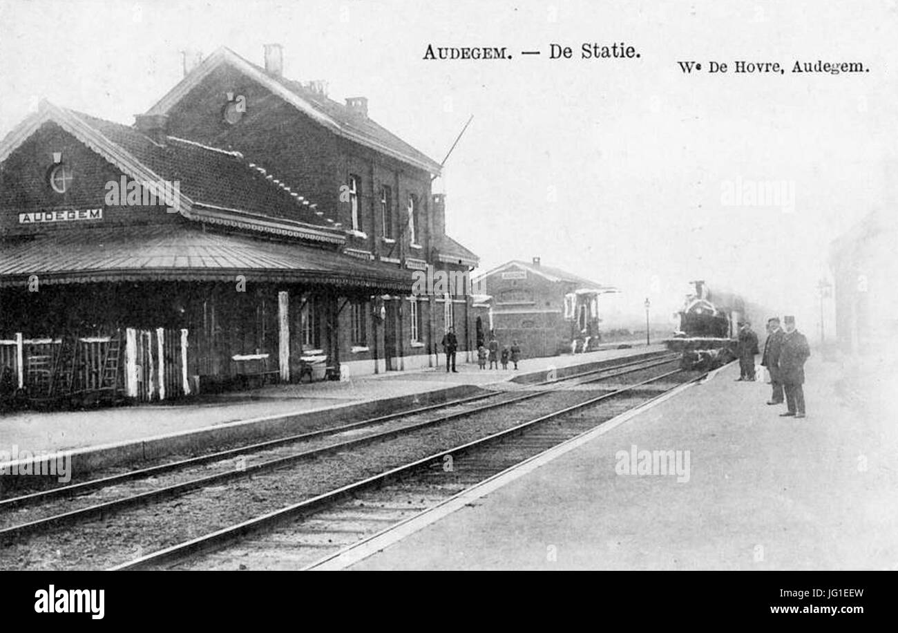 Gare-Audegem-CPancienne Foto Stock