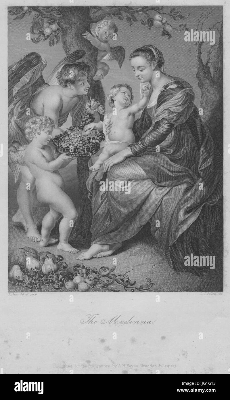 Questa immagine proviene dalla "Gemälde-Galerie alte Meister" di Dresda, che mostra capolavori di vecchi maestri. Il catalogo, pubblicato da Payne, mette in evidenza opere significative ospitate nella galleria. Foto Stock