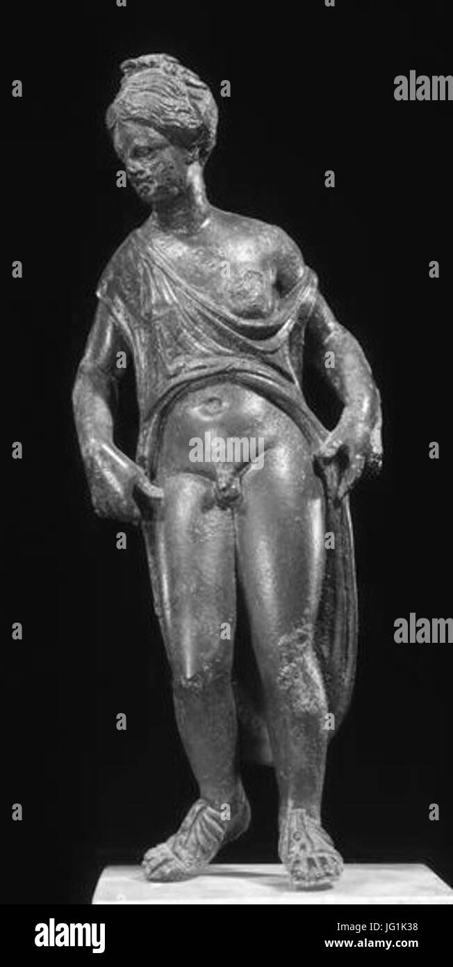 Damanhour bronzo statuetta ermafroditi Musée du Louvre Foto Stock