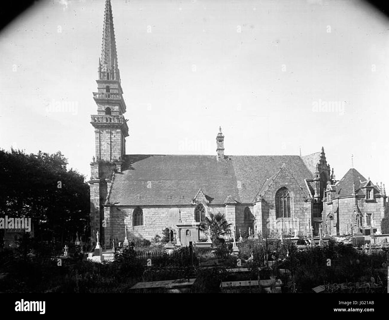 Gouesnou l' Église paroissiale au debutto du xxo Georges base Estève Mérimée Foto Stock