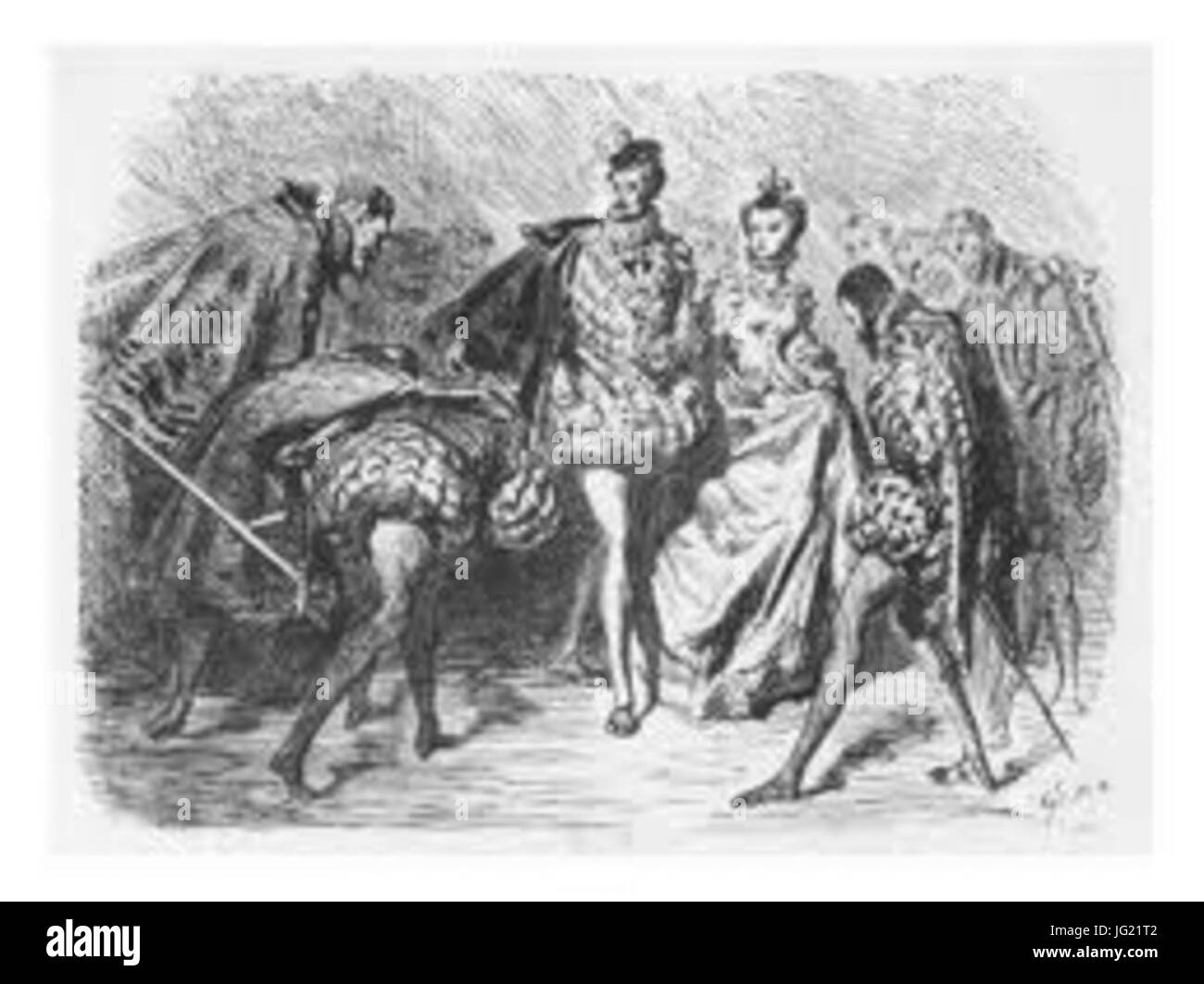 Illustrazione de Gustave Doré pour les Essais de Montaigne Foto Stock
